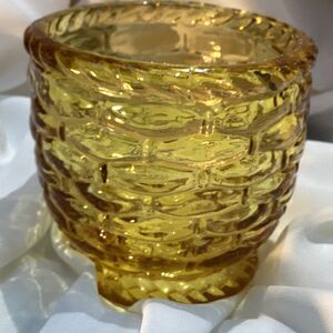 1717	 	Set/4   3 ea. Mismatched candle holder & 1 Jam jar collectible.